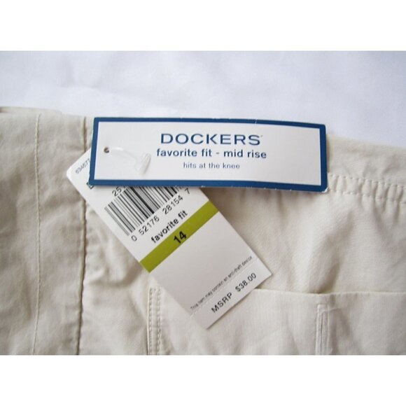 New Women Dockers Cotton Favorite Fit Mid Rise Capri Pants Sz 14 (WP112) - Picture 7 of 11